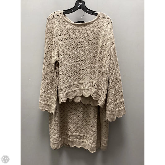 Skirt Set 2pc By Lc Lauren Conrad In Gold, Size: 2x