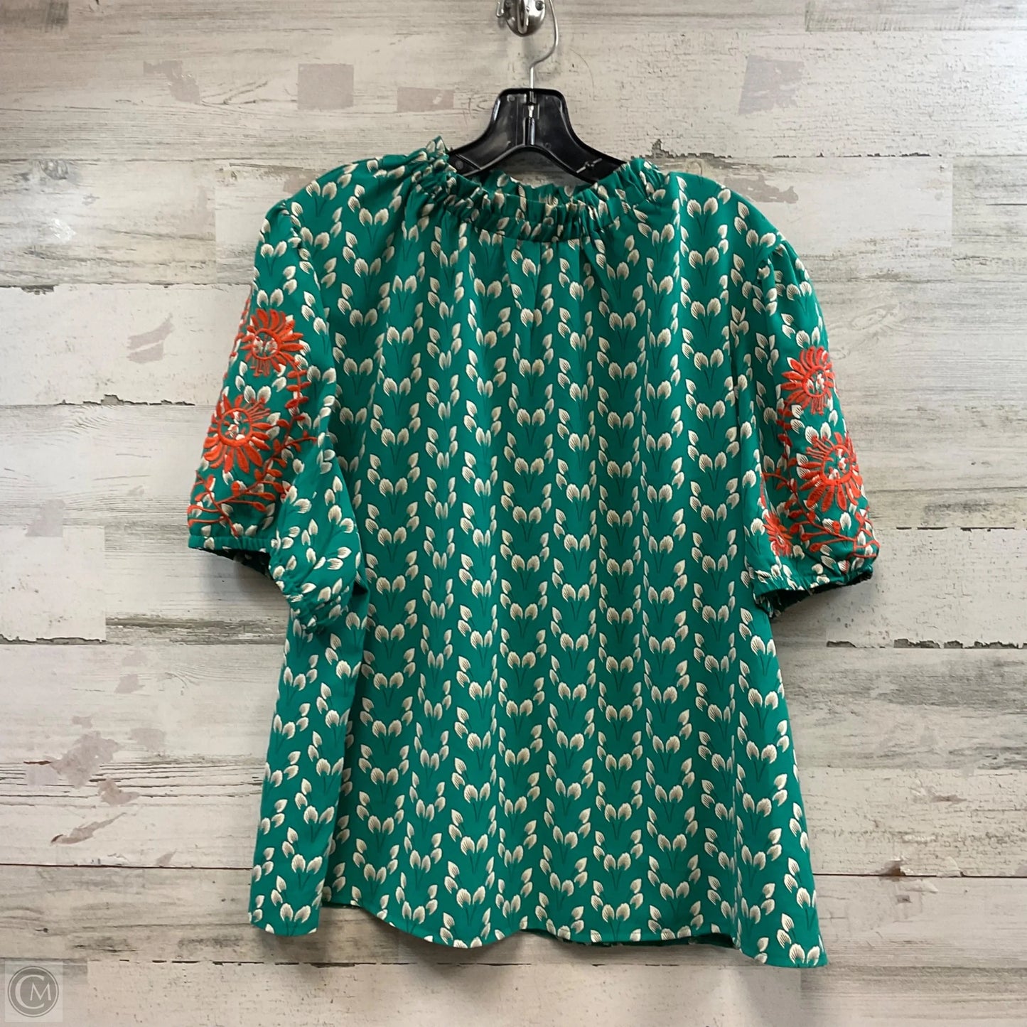 Top Short Sleeve By HAPSHO In Green, Size: 2x