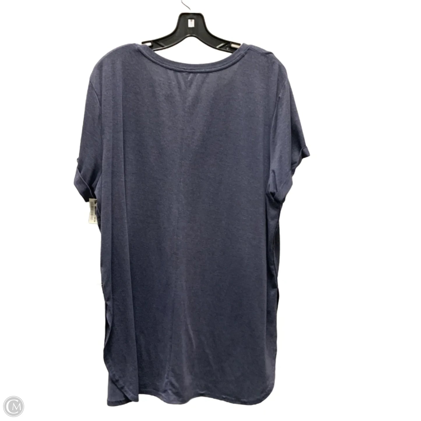 Athletic Top Short Sleeve By Tek Gear In Blue, Size: Xxl