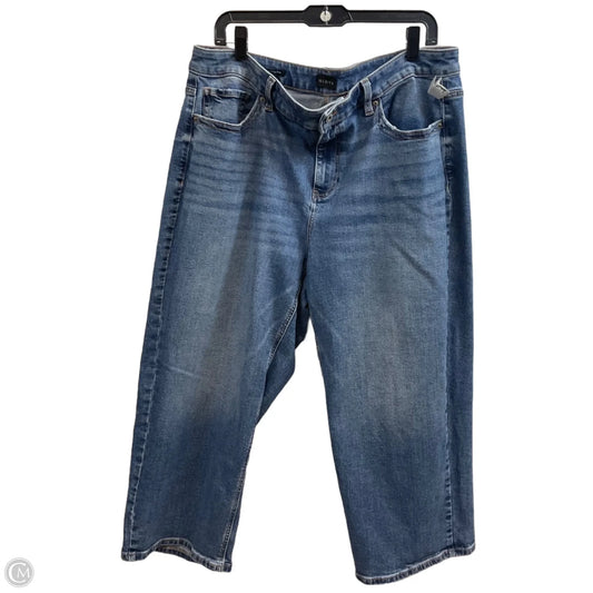 Jeans Wide Leg By Talbots In Blue Denim, Size: 16