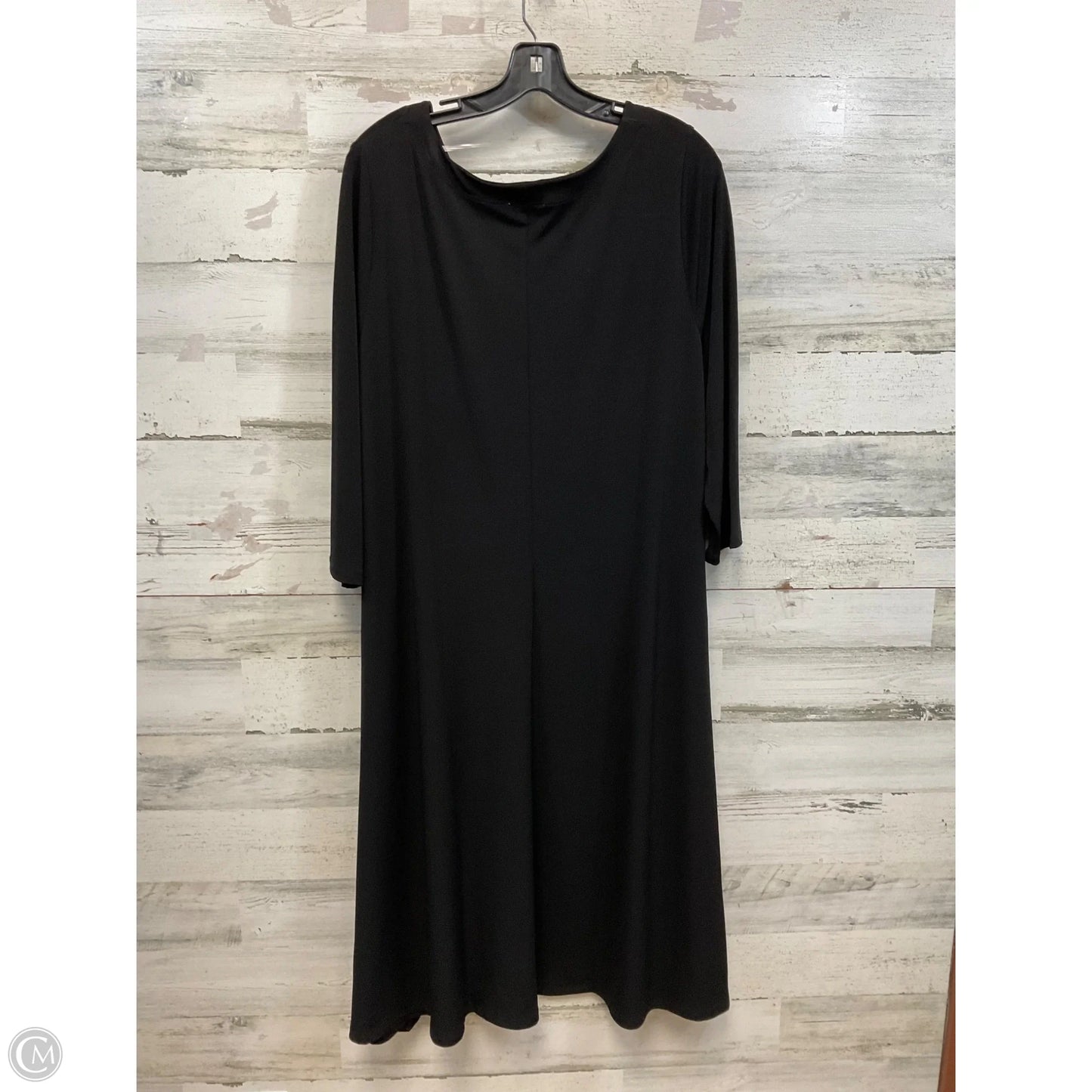 Dress Casual Midi By Chicos In Black, Size: Xl