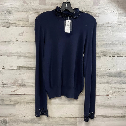 Top Long Sleeve By Ann Taylor In Blue, Size: M