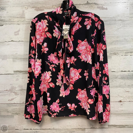 Blouse Long Sleeve By J. Crew In Black, Size: L