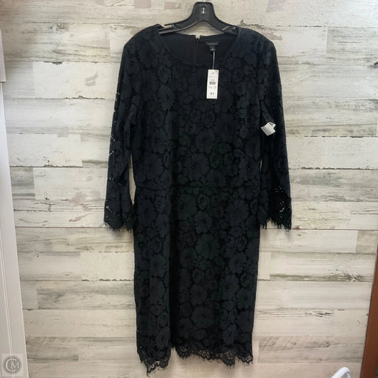 Dress Party Midi By Ann Taylor In Black, Size: L