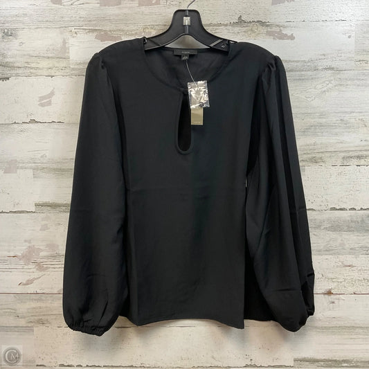 Blouse Long Sleeve By J. Crew In Black, Size: L