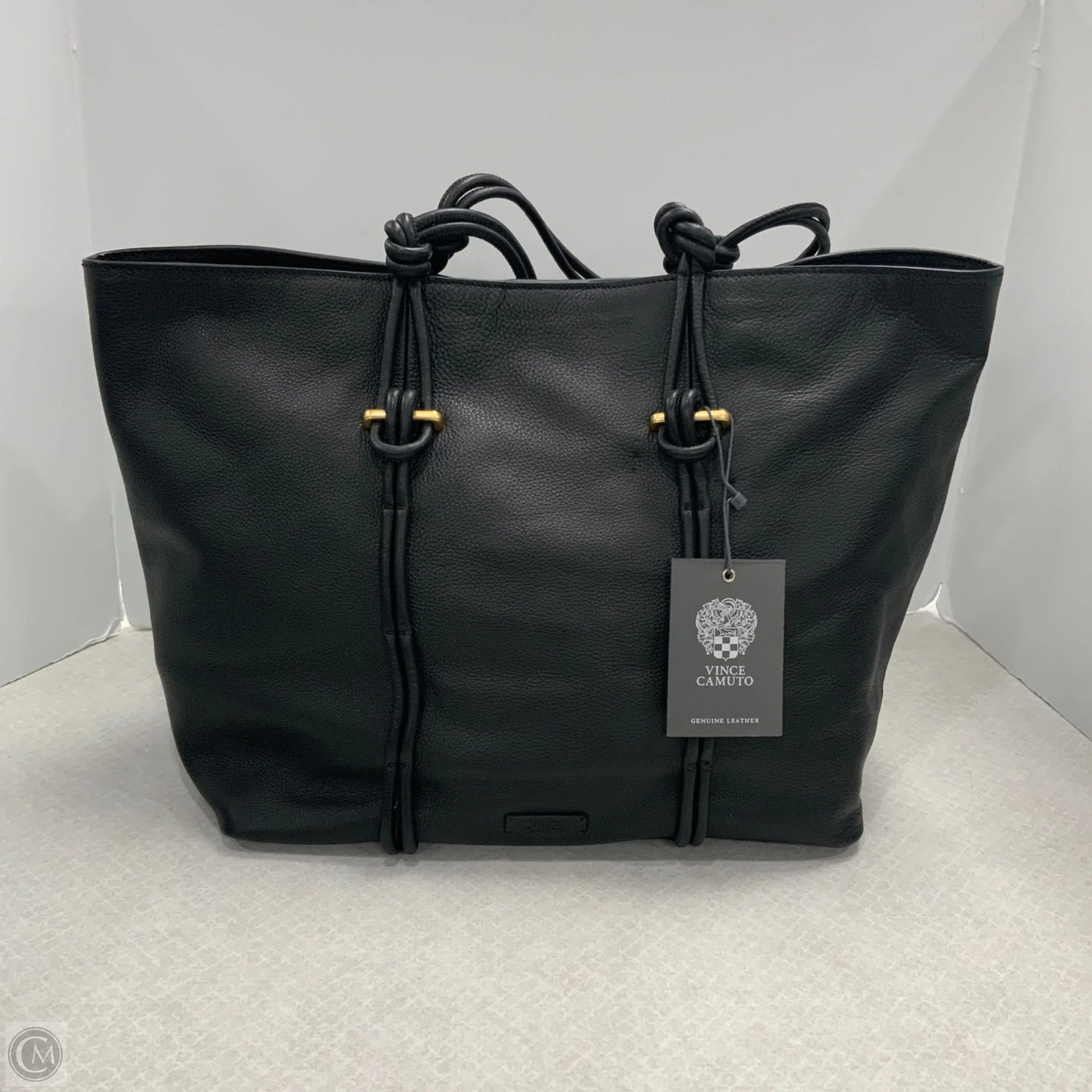 Handbag Leather By Vince Camuto, Size: Large