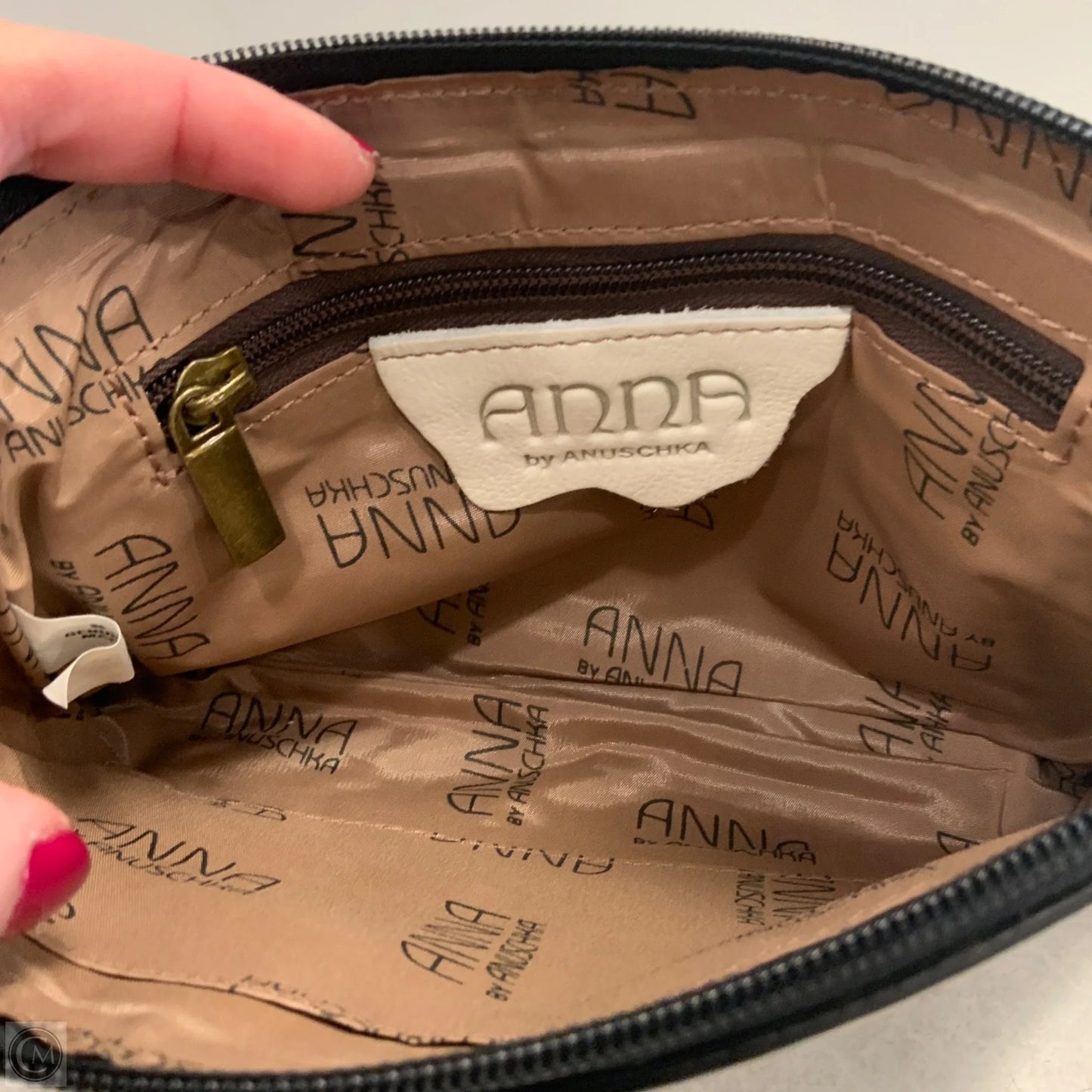 Crossbody Leather By Anuschka, Size: Small