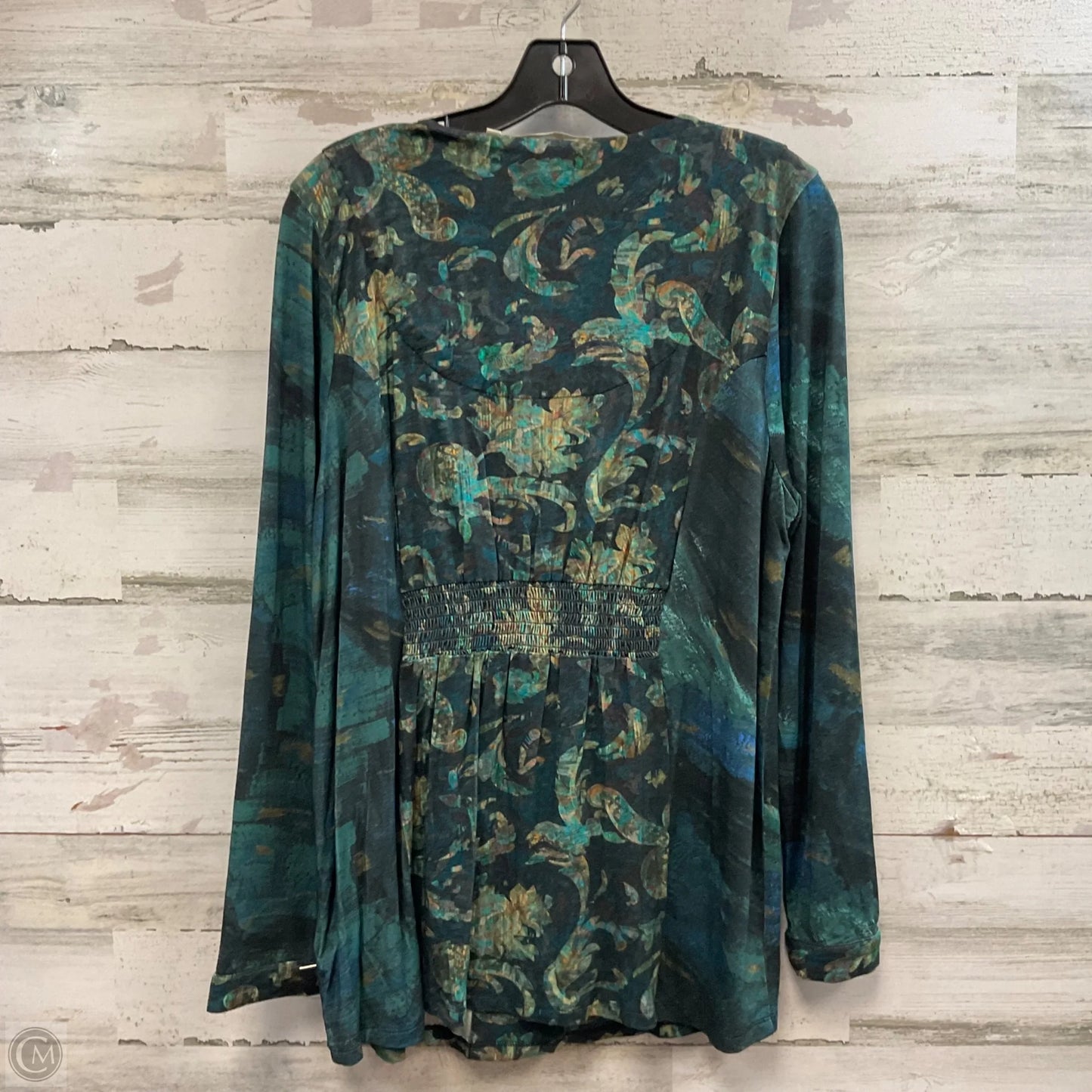 Blouse Long Sleeve By Soft Surroundings In Green, Size: L