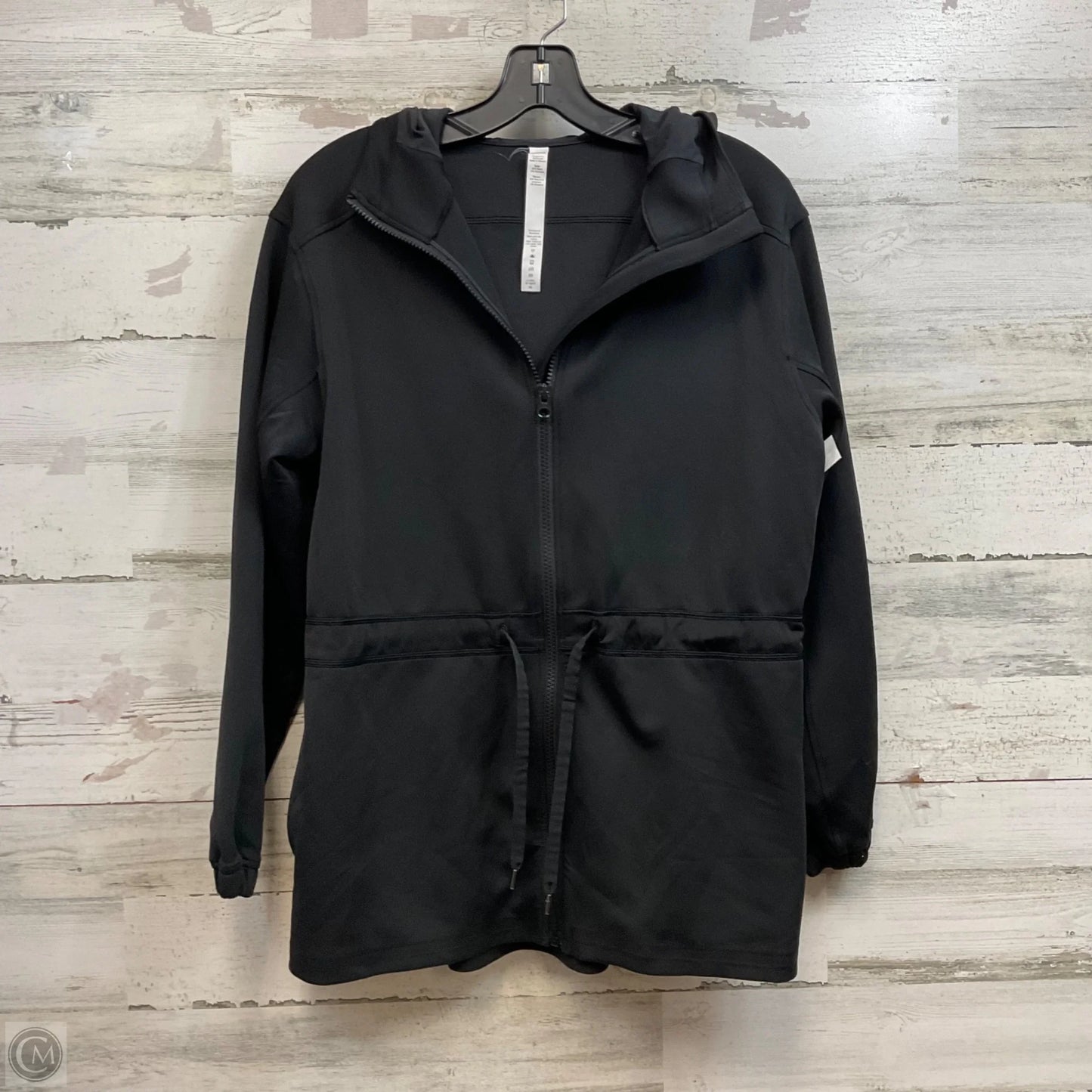 Athletic Jacket By Lululemon In Black, Size: M