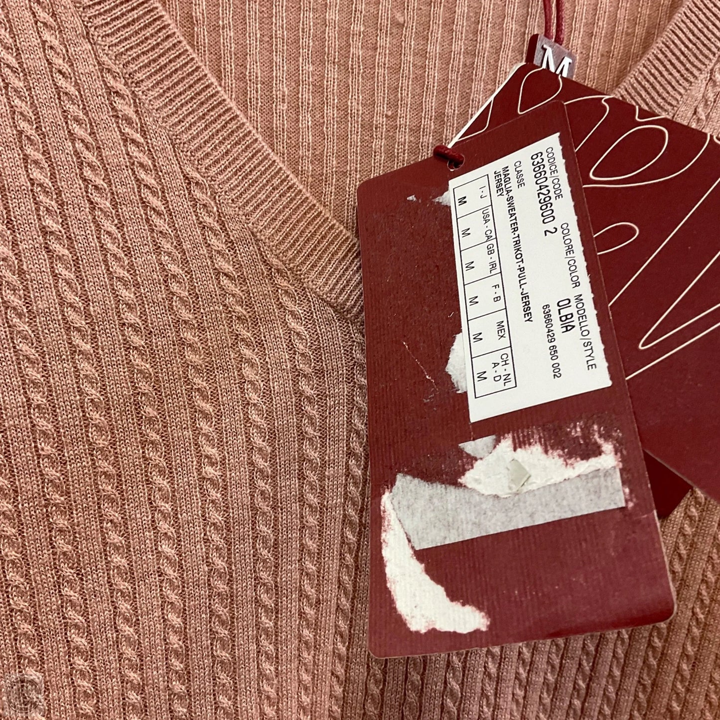 Sweater Designer By Max Mara In Pink, Size: M