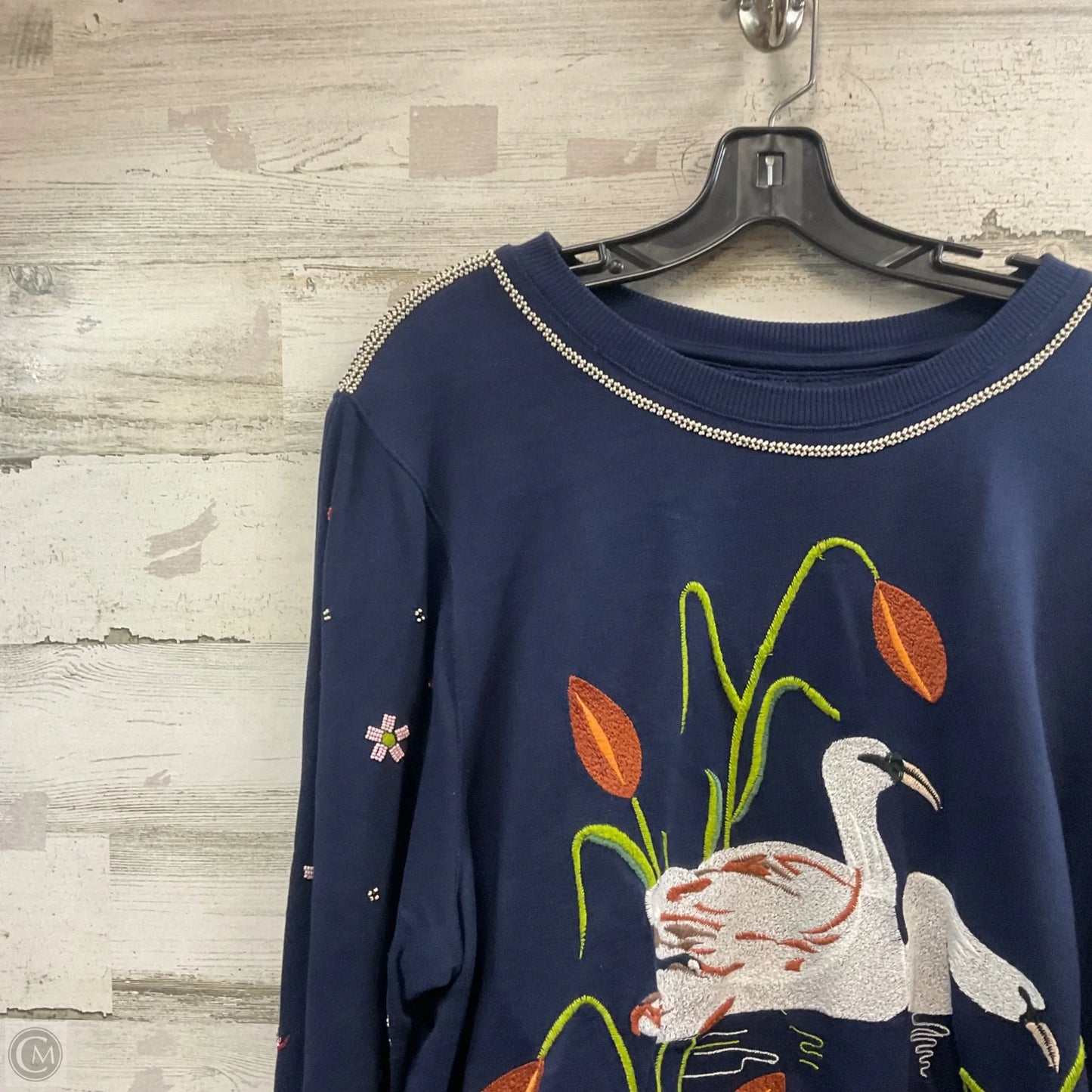 Top Long Sleeve By Anthropologie In Blue, Size: 2x