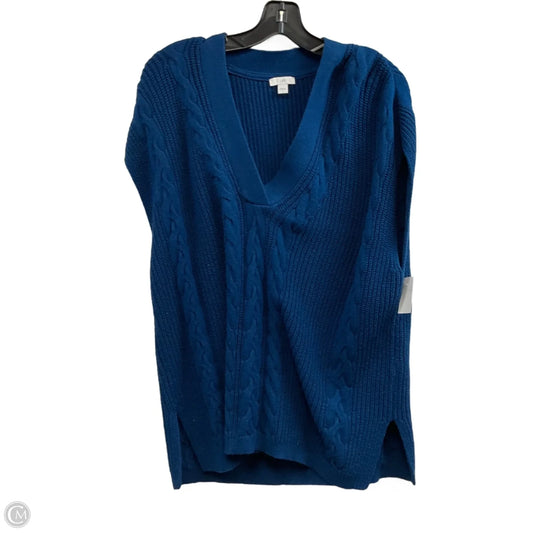 Sweater Sleeveless By J. Jill In Blue, Size: S