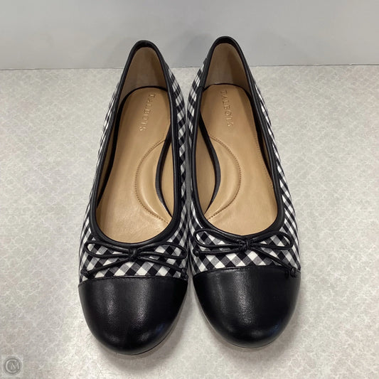 Shoes Flats By Talbots In Black & White, Size: 7.5