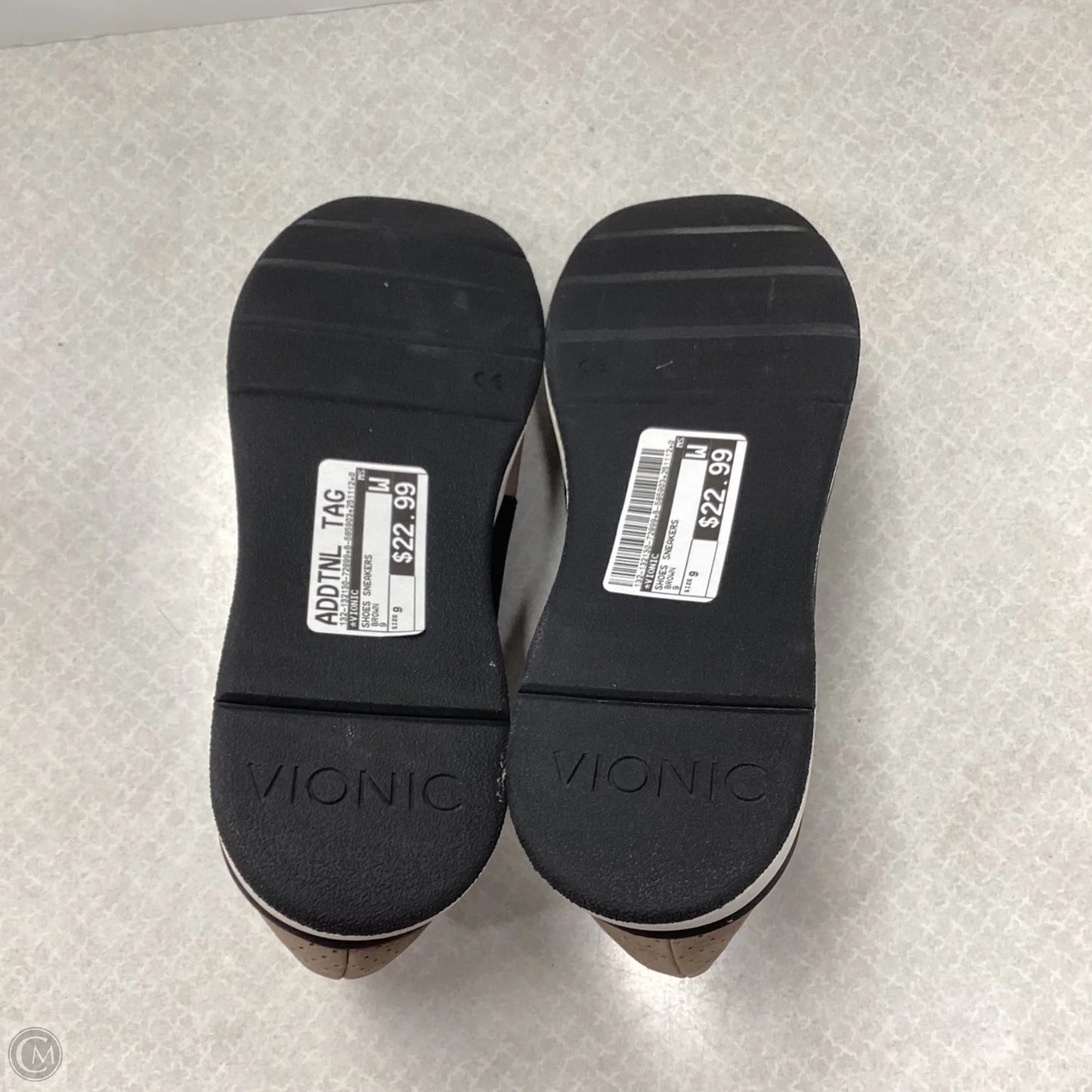 Shoes Sneakers By Vionic In Brown, Size: 9