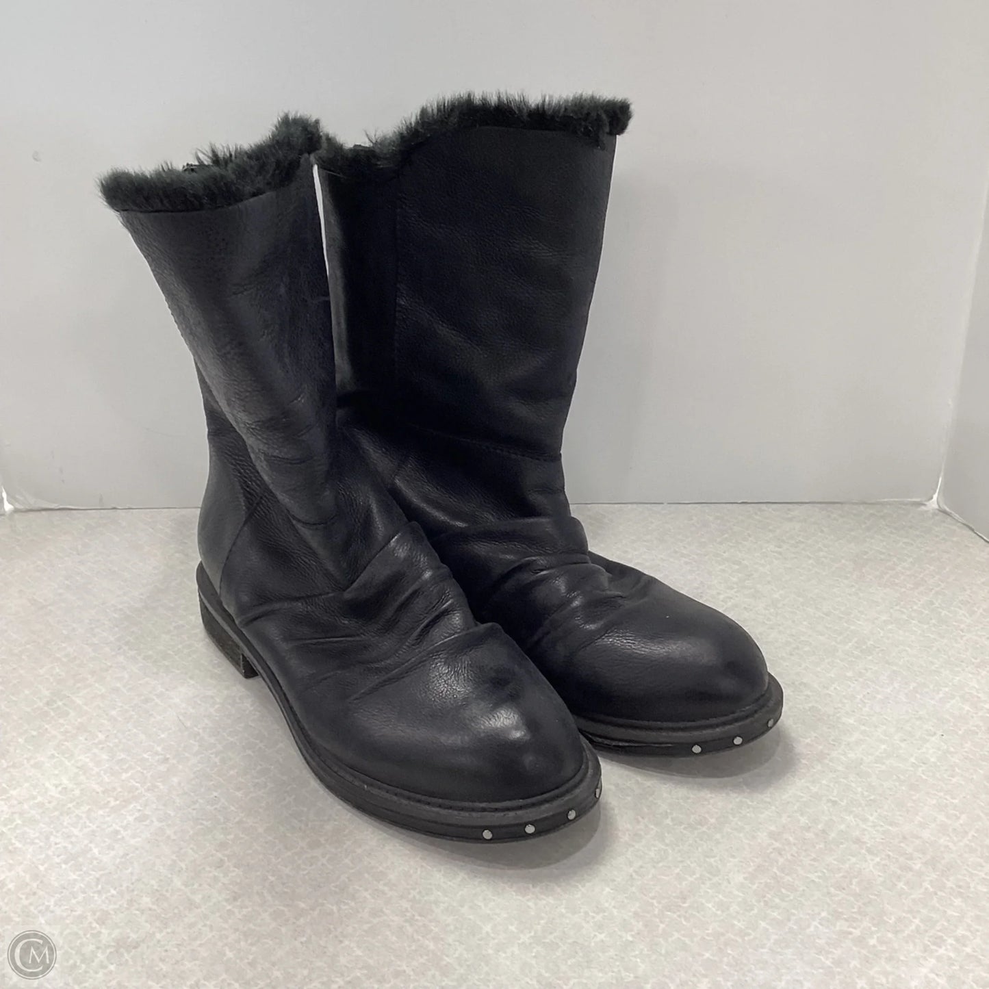 Boots Ankle Heels By Naya In Black, Size: 10