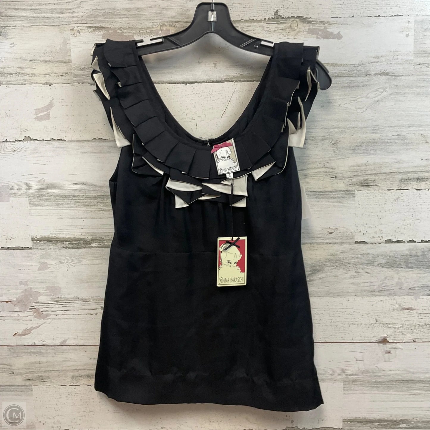 Blouse Sleeveless By yoanna baraschi In Black, Size: 6