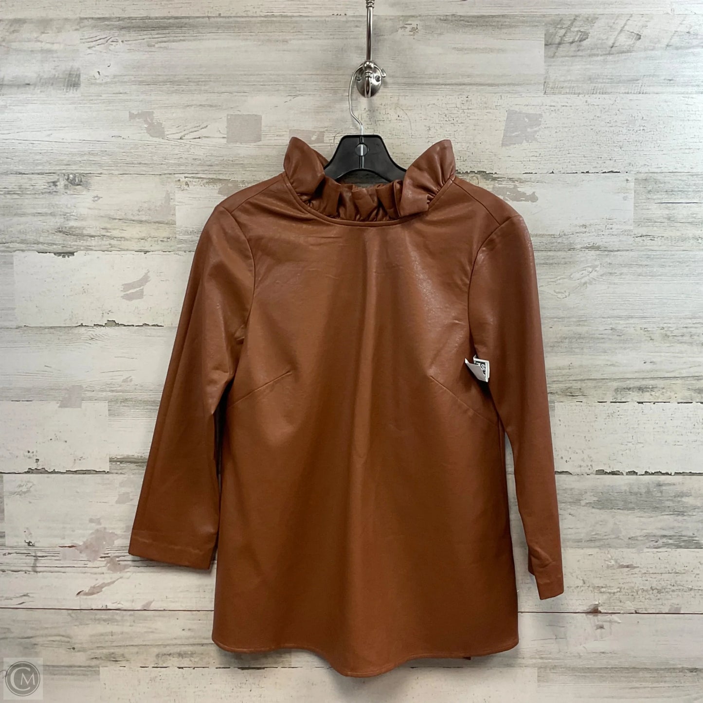 Top 3/4 Sleeve By Tuckernuck In Brown, Size: Xs