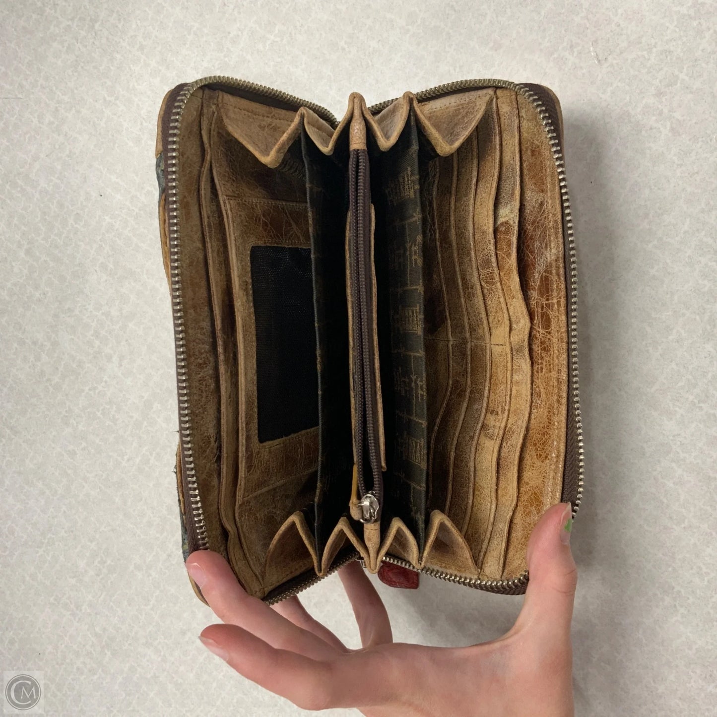 Wallet Leather By Corral, Size: Medium