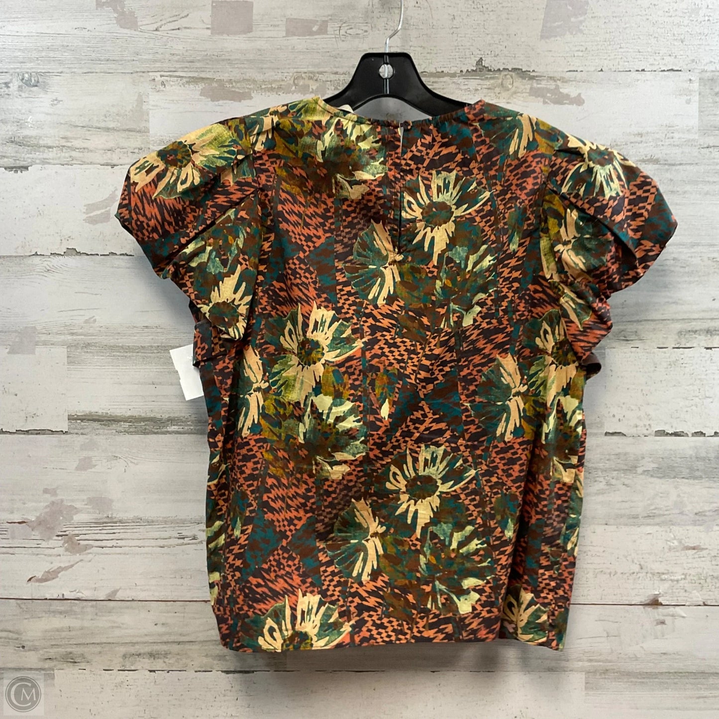 Blouse Short Sleeve By Ulla Johnson In Brown, Size: M