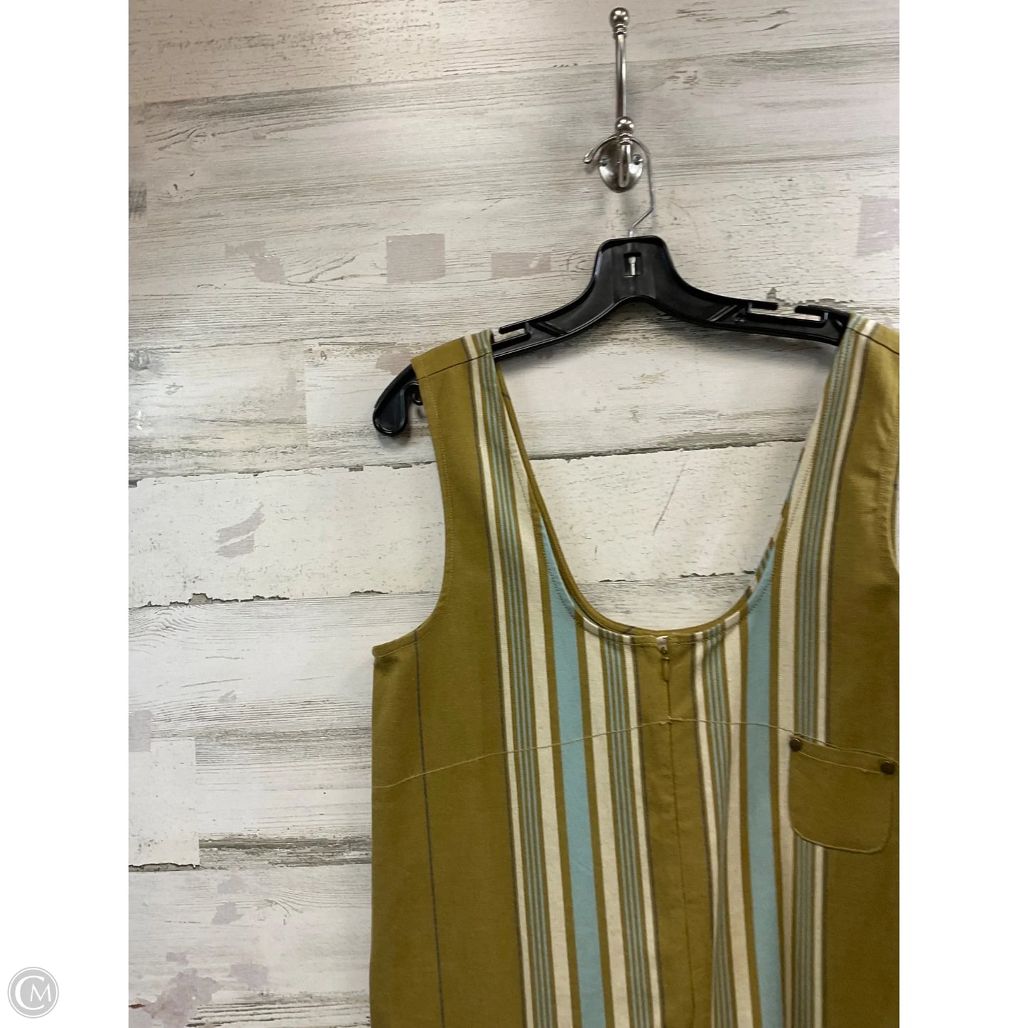 Jumpsuit By Pilcro In Green Denim, Size: Xs