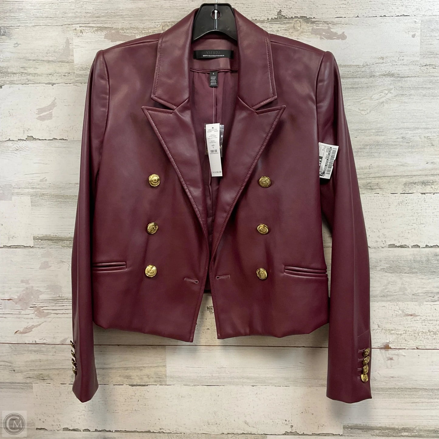 Jacket Other By White House Black Market In Maroon, Size: S