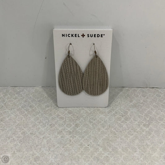 Earrings Dangle/drop By Nickel & Suede