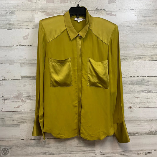 Blouse Long Sleeve By Good American In Green, Size: Xl