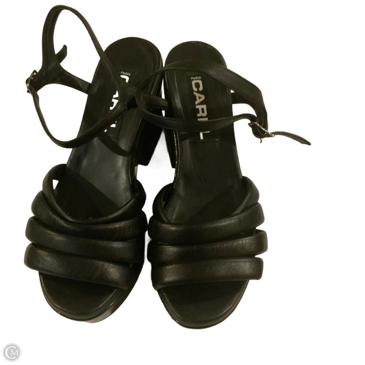 Sandals Heels Block By carel In Black, Size: 7