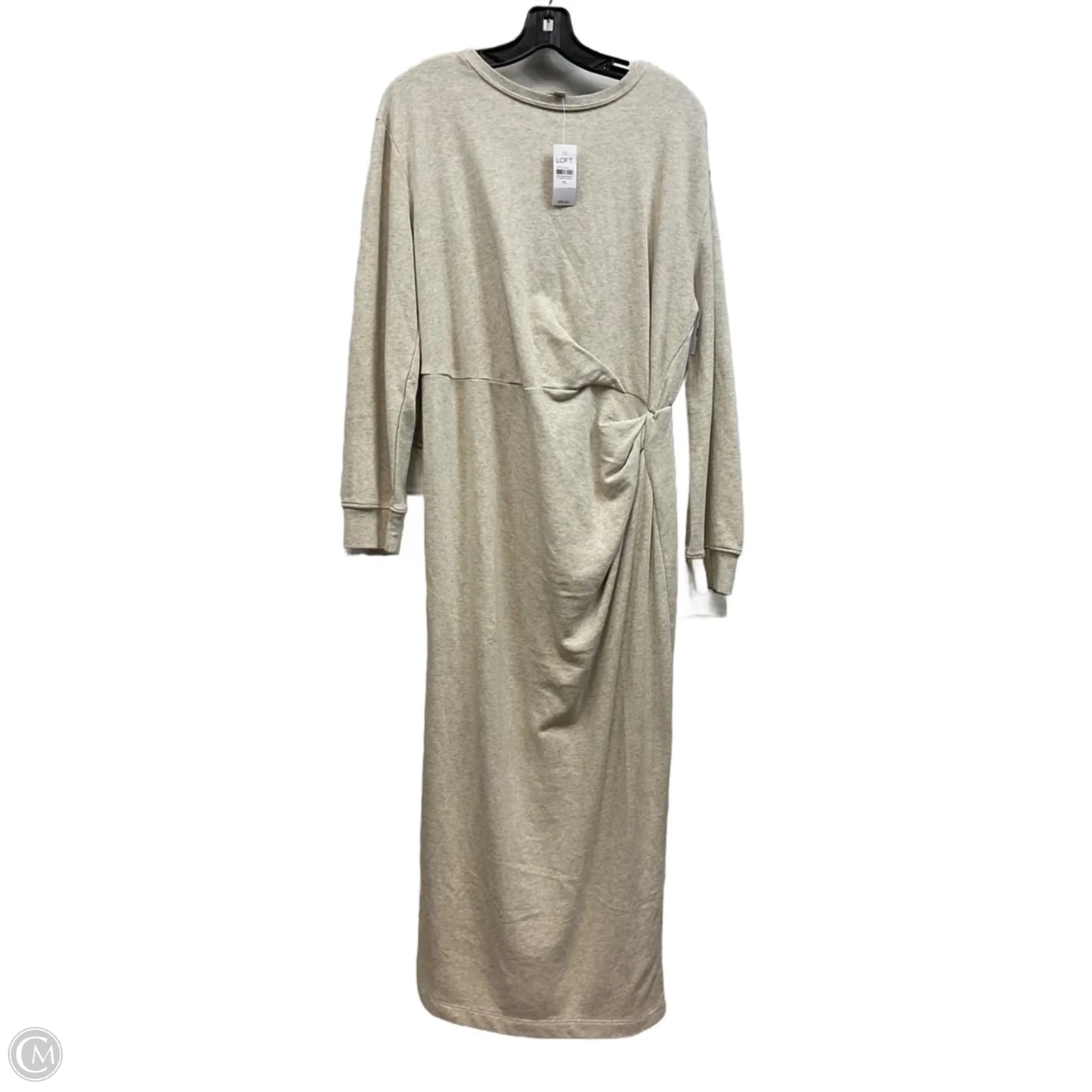 Dress Casual Maxi By Loft In Grey, Size: Xl