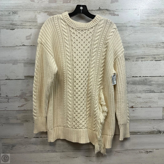 Sweater By J. Crew In Cream, Size: L