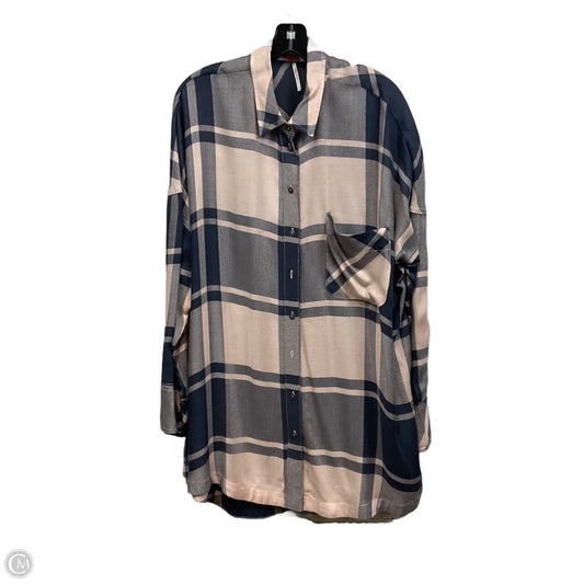 Blouse Long Sleeve By Free People In Pink, Size: M
