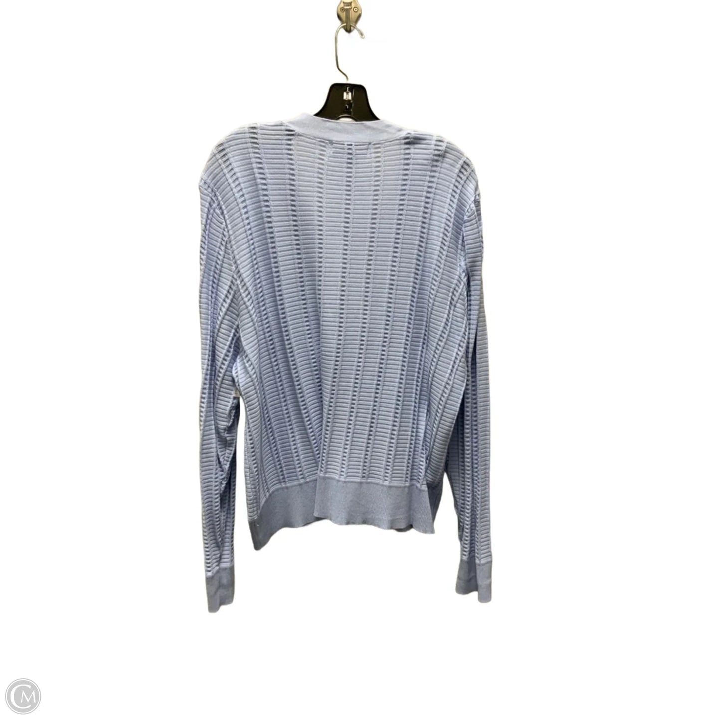 Sweater Cardigan By Liz Claiborne In Blue, Size: Xl