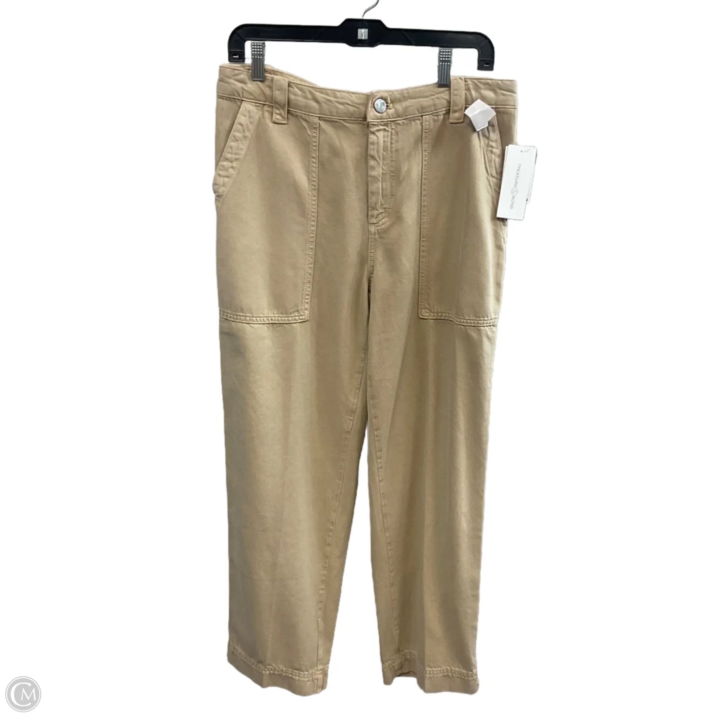 Jeans Straight By Treasure And Bond In Brown Denim, Size: 10