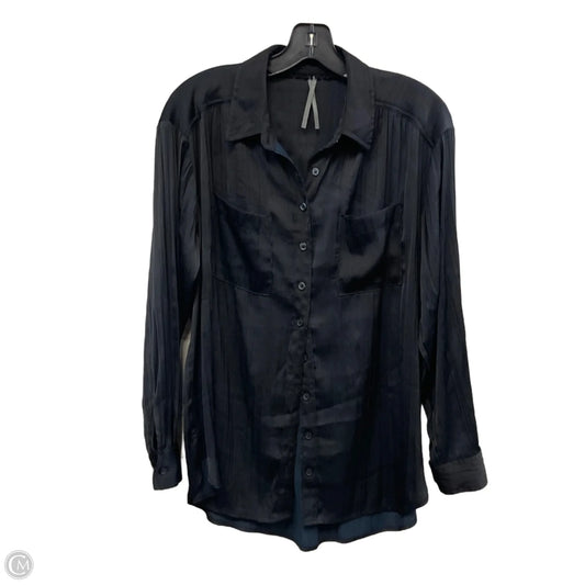 Blouse Long Sleeve By Anthropologie In Black, Size: S