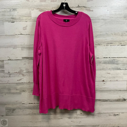 Top 3/4 Sleeve Designer By Jason Wu In Pink, Size: 2x
