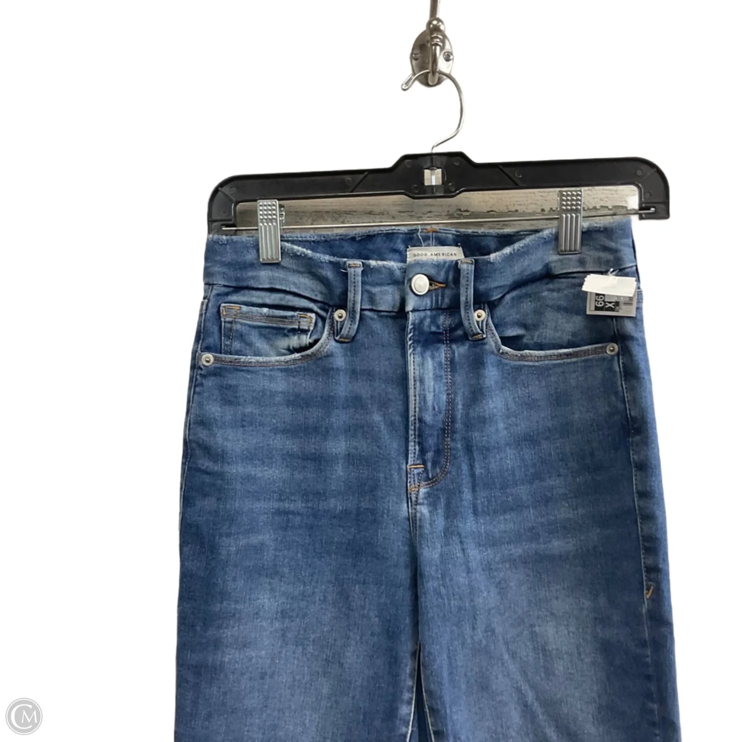 Jeans Flared By Good American In Blue Denim, Size: 0 - 4