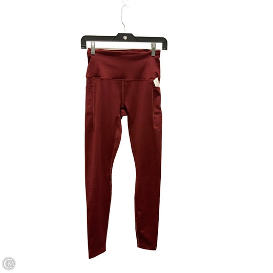 Athletic Leggings By All In Motion In Maroon, Size: Xs