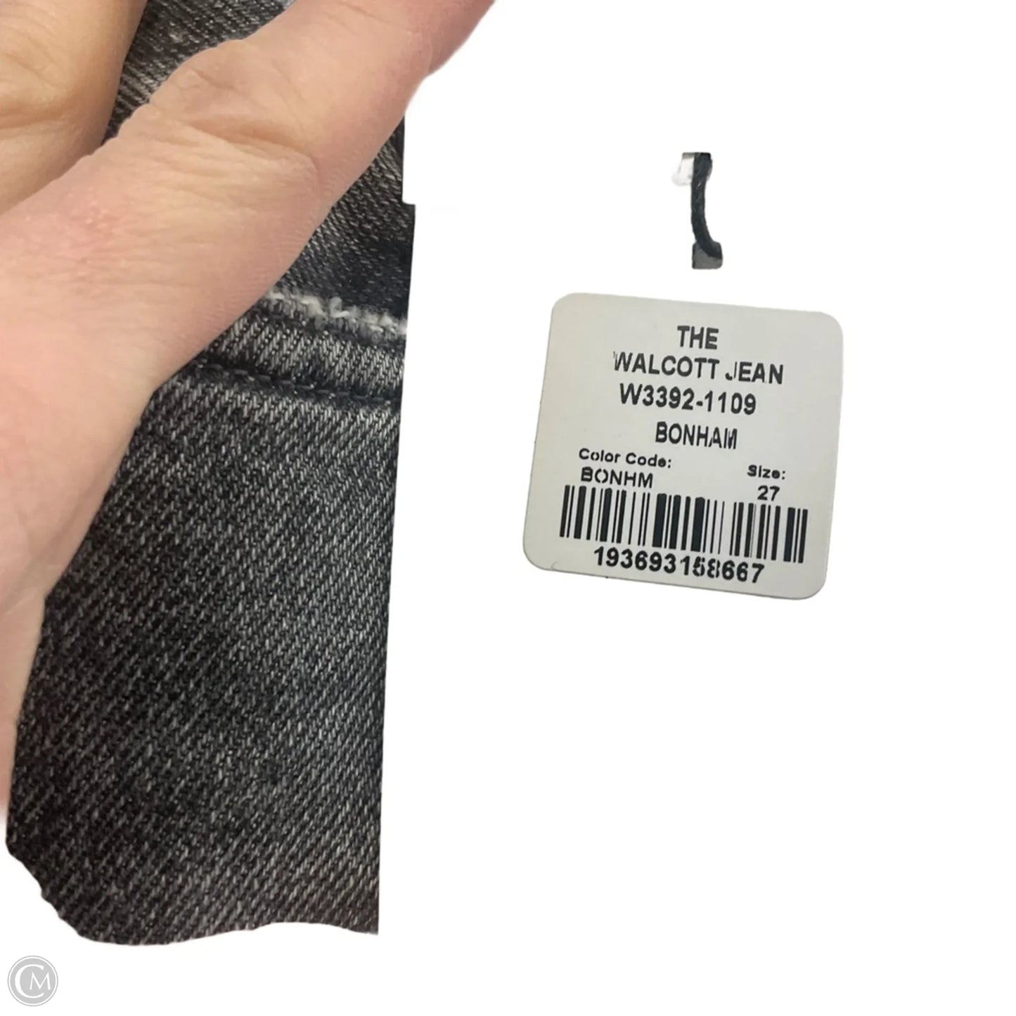 Jeans Straight By GOLDSIGN In Black Denim, Size: 4