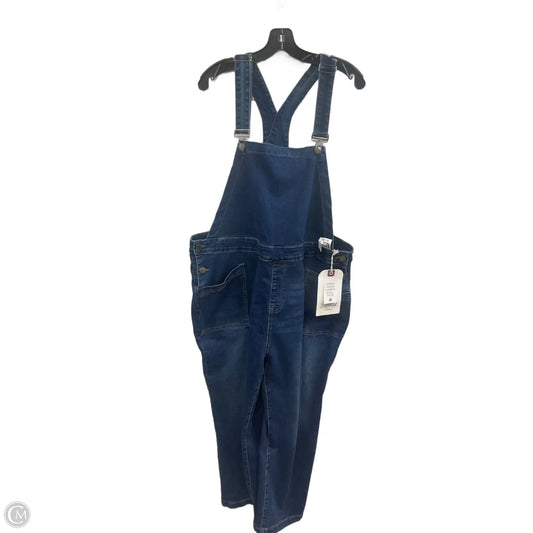 Overalls By Coco And Carmen In Blue Denim, Size: Xxl