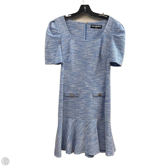 Dress Designer By Karl Lagerfeld In Blue, Size: S