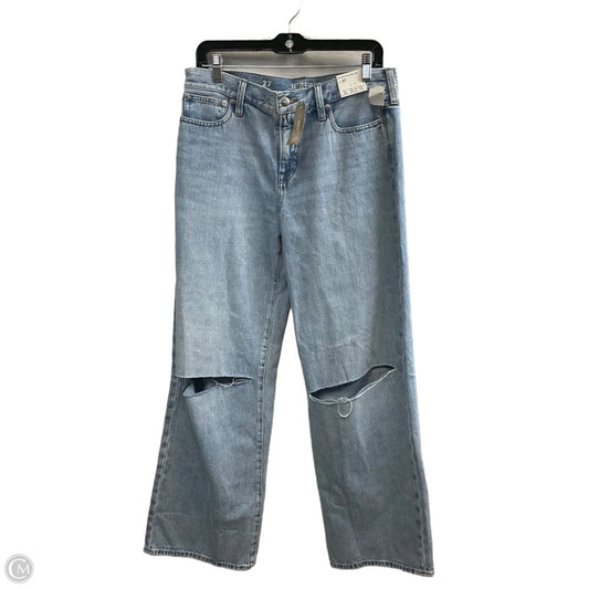 Jeans Wide Leg By J. Crew In Blue Denim, Size: 4