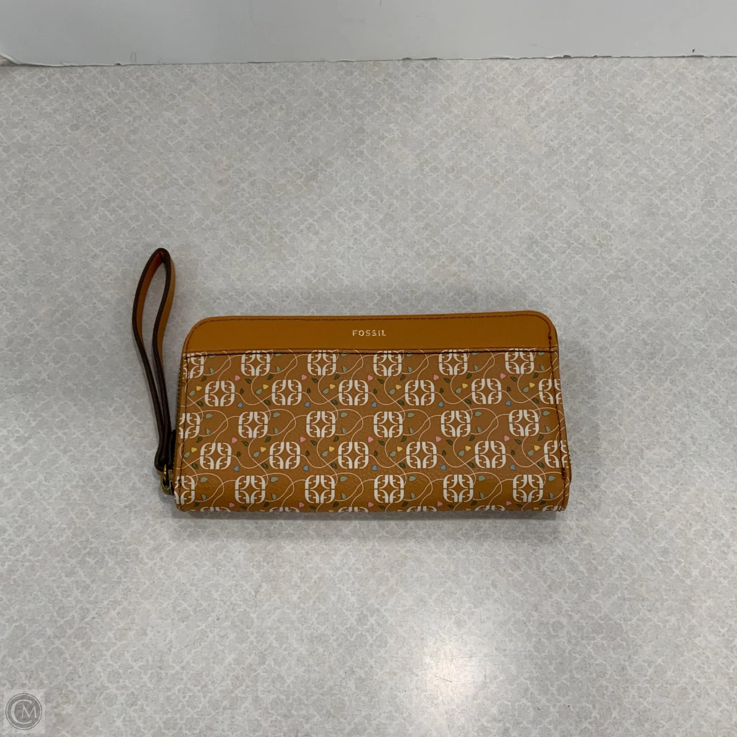 Wristlet Leather By Fossil, Size: Medium