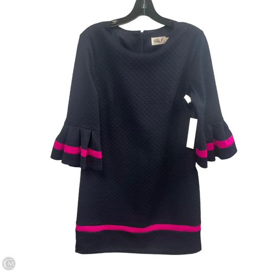 Dress Casual Short By Eliza J In Blue & Pink, Size: M