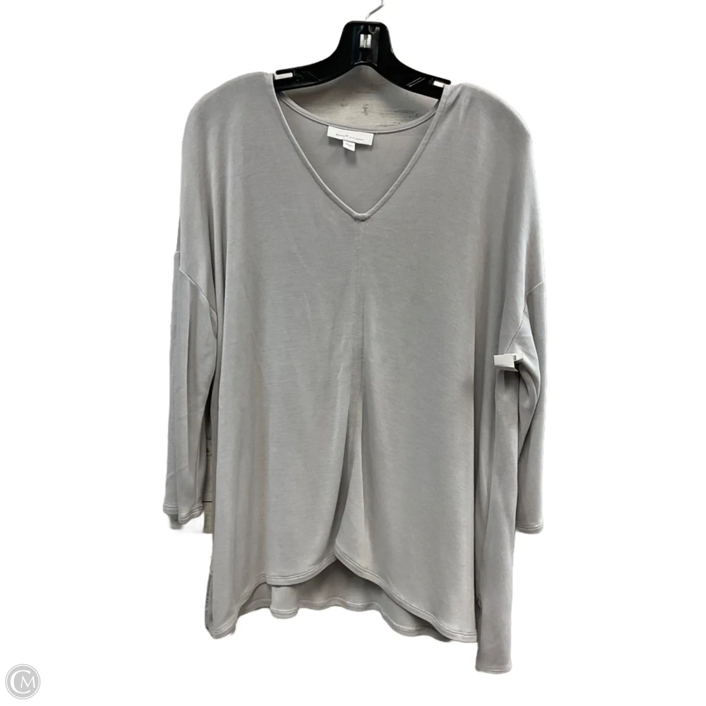 Top 3/4 Sleeve By Pure Jill In Grey, Size: L