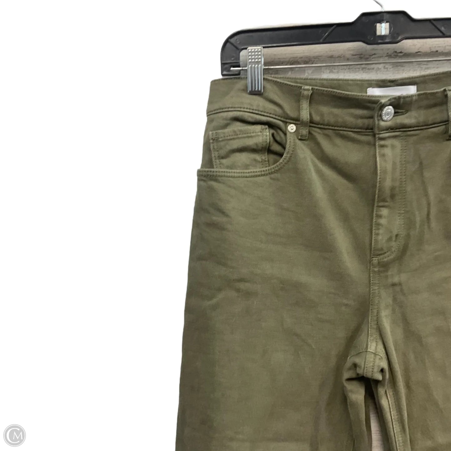 Jeans Wide Leg By Loft In Green Denim, Size: 4