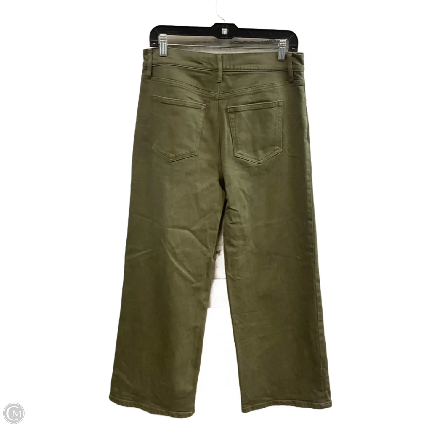 Jeans Wide Leg By Loft In Green Denim, Size: 4