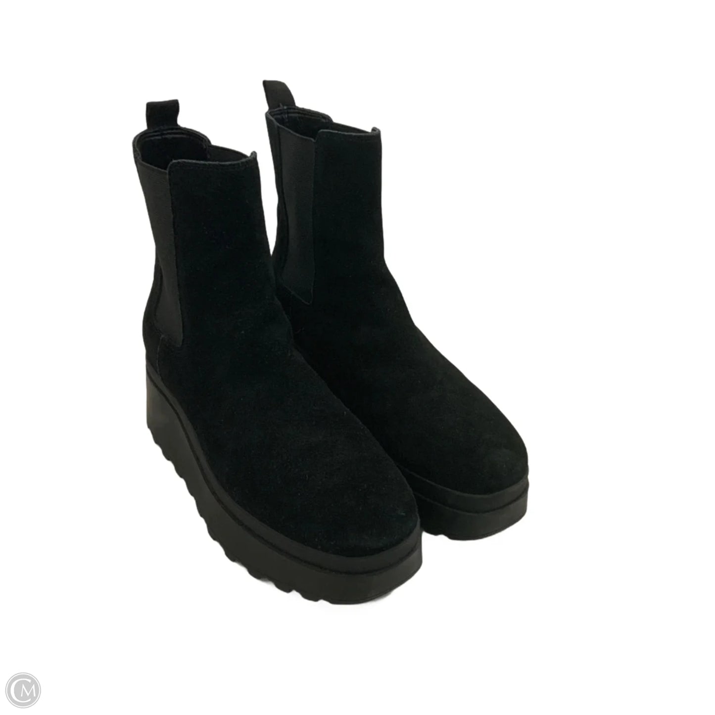 Boots Ankle Heels By Calvin Klein In Black, Size: 8.5