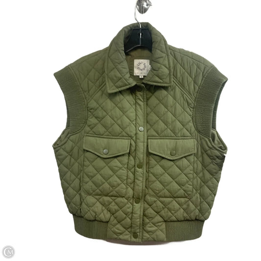 Vest Puffer & Quilted By Lili Sidonio In Green, Size: S