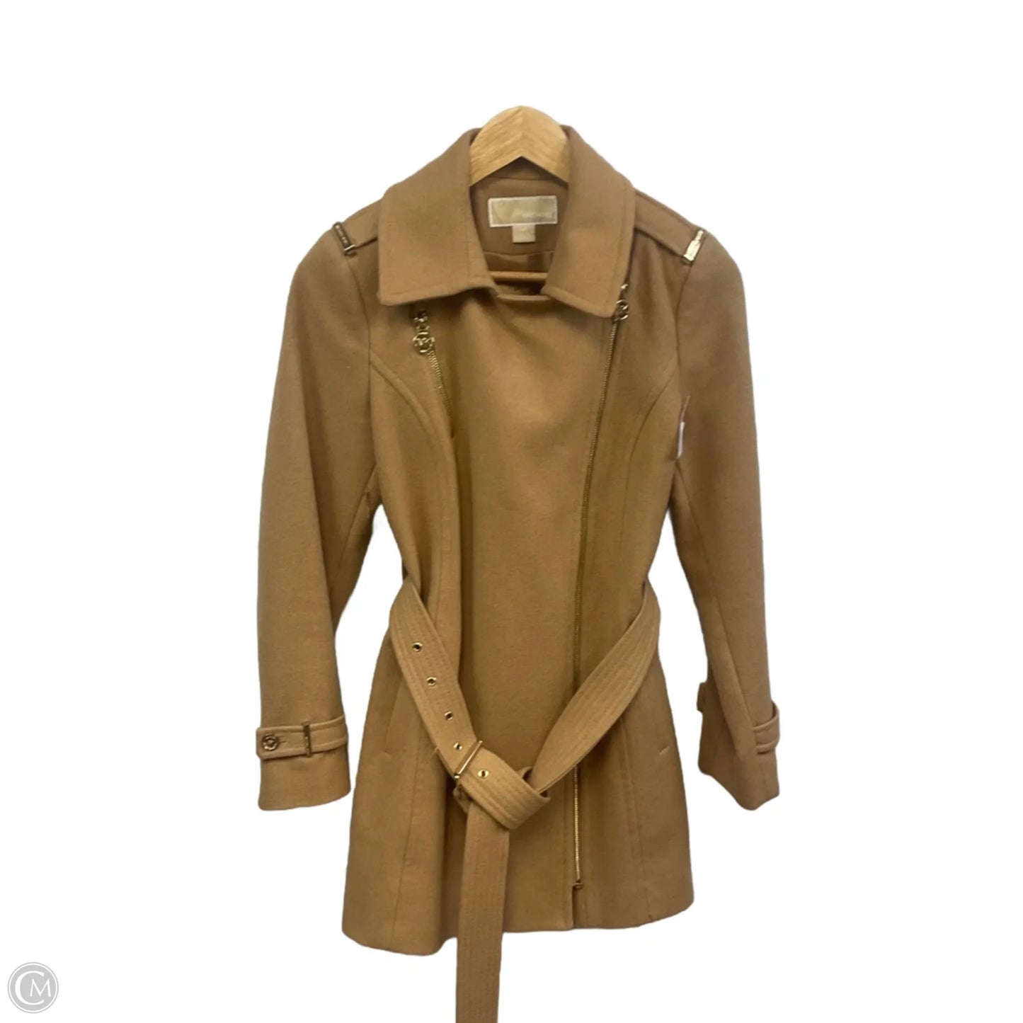 Coat Wool By Michael By Michael Kors In Brown, Size: Sp