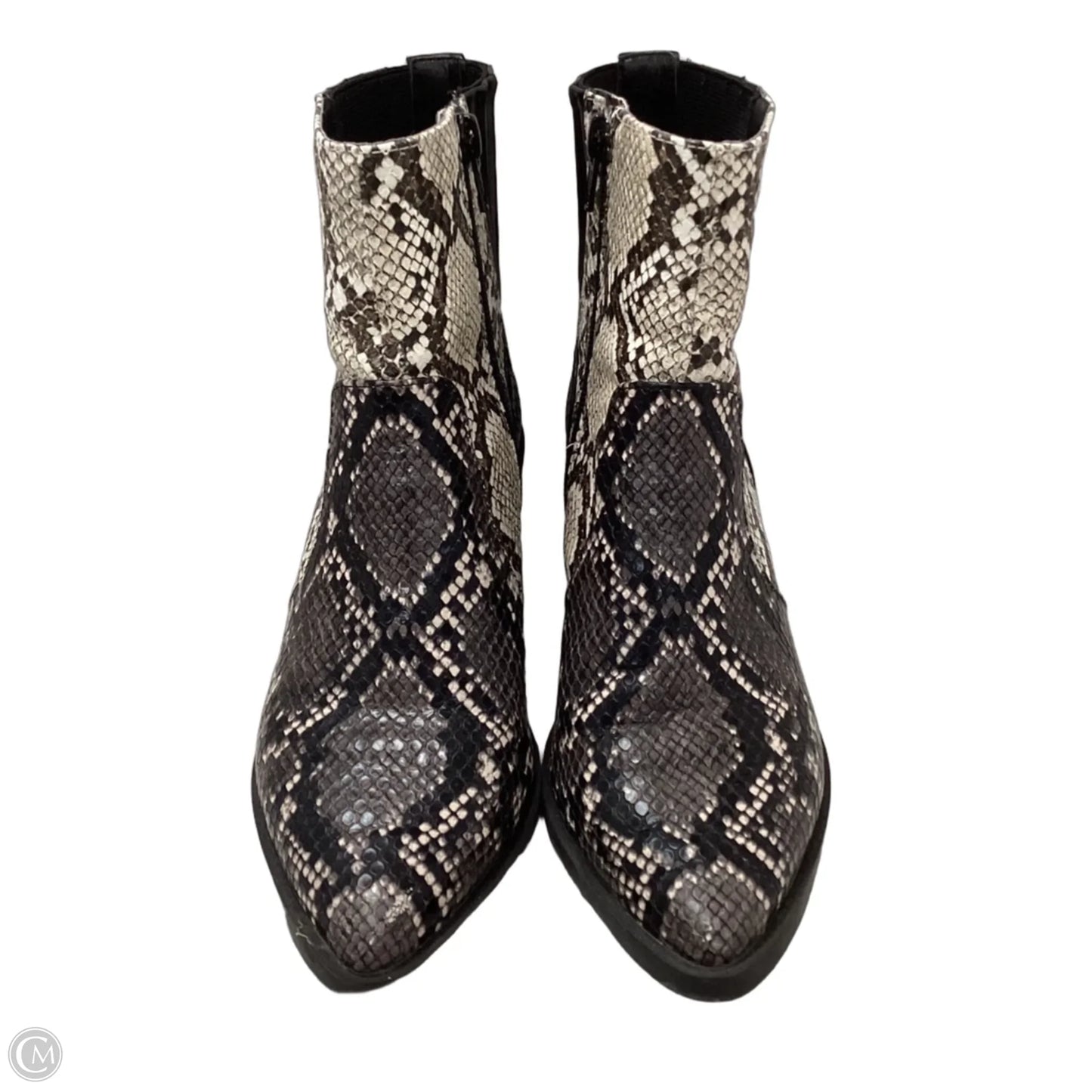 Boots Ankle Heels By Dolce Vita In Snakeskin Print, Size: 6